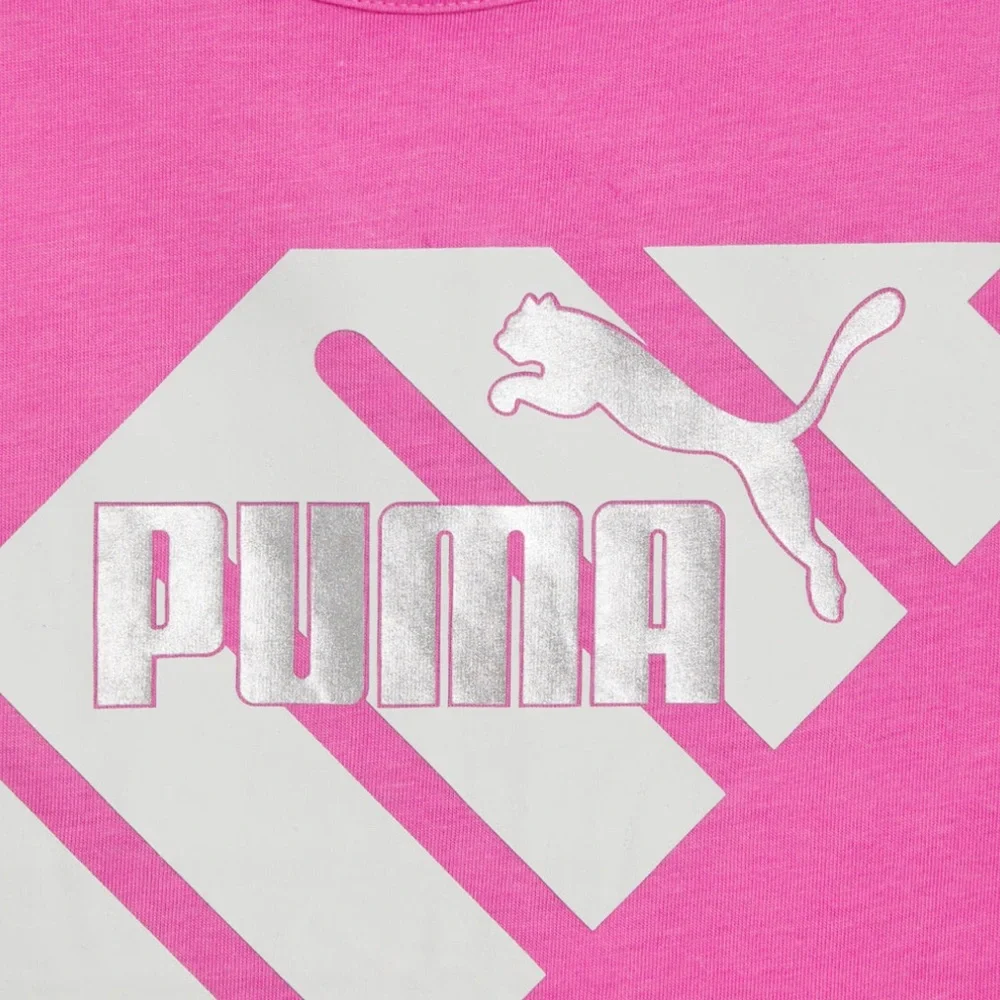 Girls 2 pc Set Tank Short Puma Athletic Youth Sports Training Active Wear Top - Picture 7 of 7